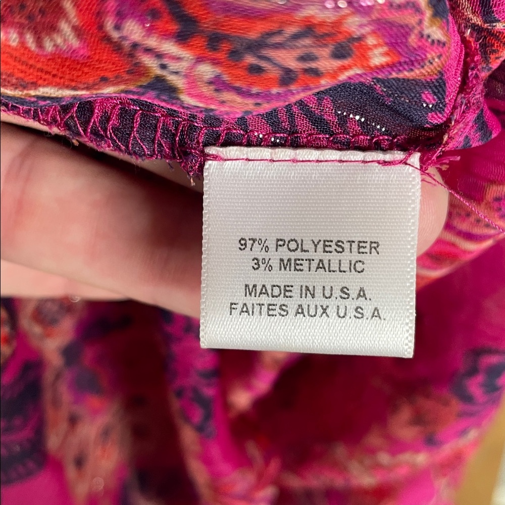 Misa Los Angeles Leeva fushia batik floral mini dress NWOT - Picture 12 of 12